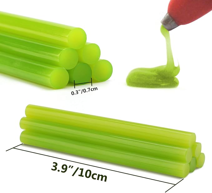Gartful 120PCS Colored Mini Hot Glue Sticks - 0.28x3.9" Hot Melt Glue Sticks, Multipurpose for Art & Craft Project, Home Decoration, General Repair, Bonding, Sealing, 12 Colors