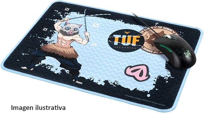 ASUS TUF Gaming P1 Portable Gaming Mouse pad (Nano-Coated, Water-Resistant Surface, Durable Anti-fray Stitching, and Non-Slip Rubber Base), Demon Slayer, NEZUKO
