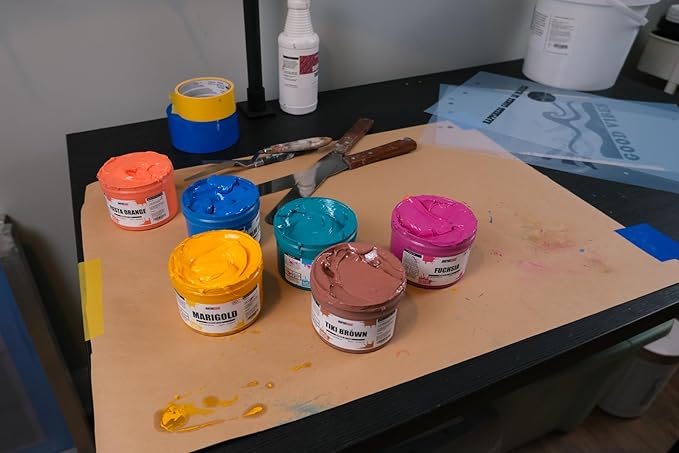 Rapid Cure® Screen Printing Ink Brown (8oz.) - Plastisol Ink for Screen Printing, Fast Curing Fabric Paint - Screen Print Direct®, USA Made
