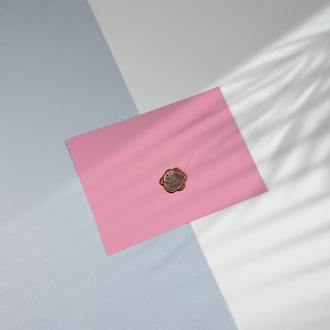 50 PCS Pink Colorful A4 Envelopes,4x6 Envelopes for Invitations | 4x6 Envelopes for Greeting Cards, Great for Invitations, Wedding Invitation, Birthday, Baby Shower, Graduation