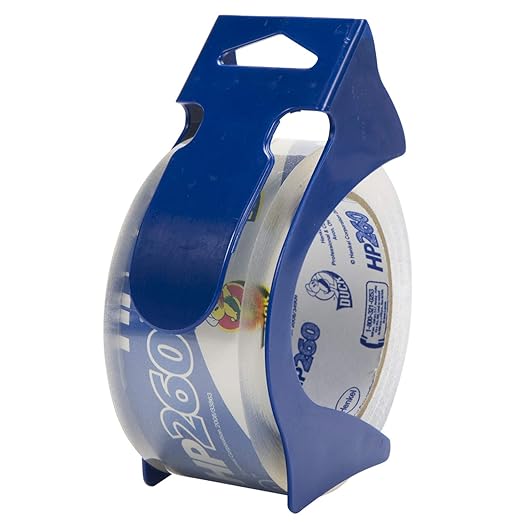 Duck High Performance Clear Packing Tape Refills - 8 Rolls of HP260 Strong Packaging Tape for Shipping, Moving, Mailing & Storage Boxes - 3" Core - 1.88 Inch x 60 Yards - Clear (1067839)