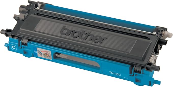 Brother TN-115C DCP-9040 9042 9045 HL-4040 4050 4070 Toner Cartridge (Cyan) in Retail Packaging