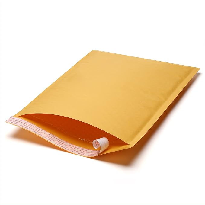 The Boxery 10.5”x16” Kraft Bubble Mailers | 100 Padded Envelopes Included - Self Sealing Shipping Bags - #5