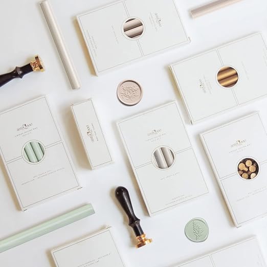 UNIQOOO Mailable Glue Gun Sealing Wax Sticks for Wax Seal Stamp - Sage Green, Great for Wedding Invitations, Cards Envelopes, Snail Mails, Wine Packages, Gift Ideas, Pack of 8