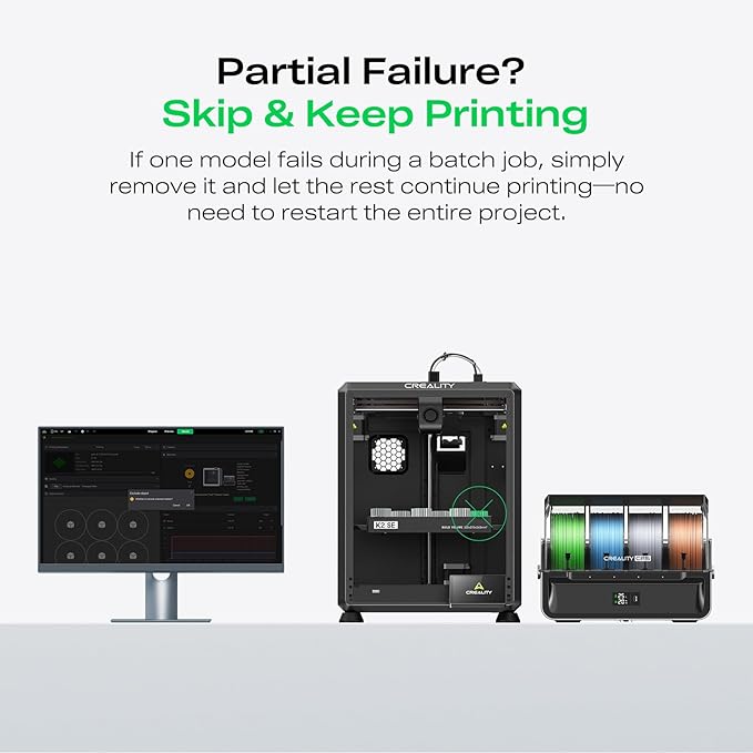 Creality K2 SE 3D Printer, 500mm/s High-Speed Printing, Support Multi Color 3D Printing Needs CFS, Solid Metal Build, Auto Leveling, Direct Drive Extruder, Quick-Swap Nozzle, 220×215×245mm Print Size