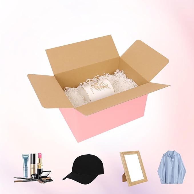 30 Pack 11x6x6 Shipping Boxes Medium, Pink Cardboard Boxes for Packaging Small Business, Mailing Boxes for Shipping Packing