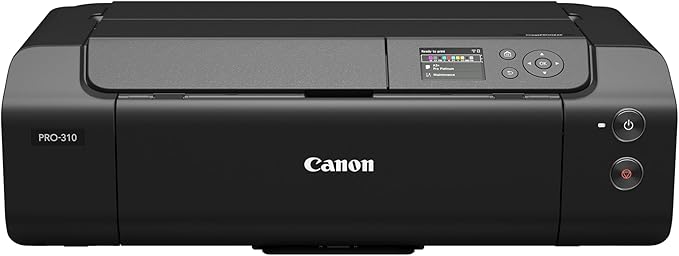 Canon imagePROGRAF Professional 13" PRO-310 Wireless Inkjet Photo Printer with 3.0-Inch Color LCD Monitor, 9 Color Pigment-Based Ink System, Black
