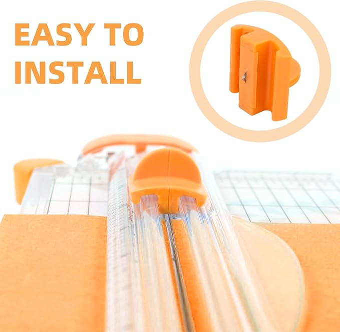 157400-1001 TripleTrack Blade Replacement for Fiskars Paper Trimmer, 2 Pack Portable Paper Cutter Style I High Profile Blades for Portable Craft Paper Cutter Trimmer