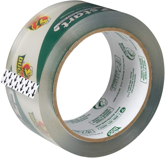 Duck EZ Start Packing Tape, 1.88 Inches x 54.6 Yards, Clear, 8 Pack (282404)