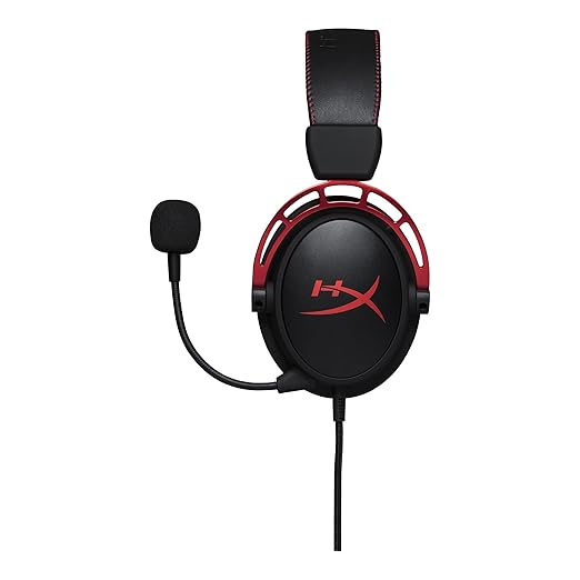 HyperX Cloud Alpha - Gaming Headset,Dual Chamber Drivers,Legendary Comfort,Aluminum Frame,Detachable Microphone,Works on PC,PS4,PS5,Xbox One/Series X|S,Nintendo Switch and Mobile – Red,(Pack of 10)