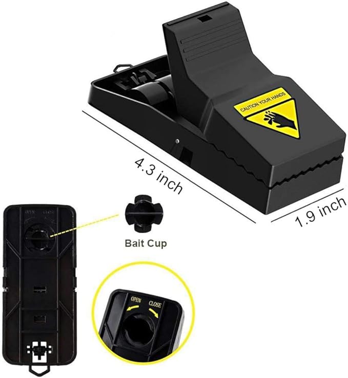 Mouse Trap, Mice Traps That Work Best Snap Traps for Small Mice and Mouse Outdoor Indoor Quick Kill and Reusable Mouse Traps 6 Pack