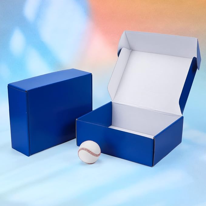 PHAREGE 20 Pack 12x9x4 in Cardboard Shipping Boxes, Royal Blue Gift Box | Bright Color, Tuck Top, Quick Fold, Easy Assemble, Shape Well, Single Corrugated, Shirt, Shoe, Small Business Packaging