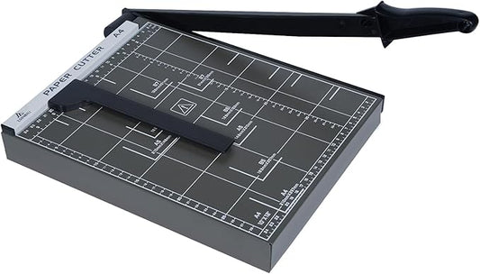 Guillotine Paper Cutter, 12" Cut Length Paper Trimmer with Sharp Blade and Metal Base, 12 Sheets Capacity with Safety Guard, Precision paper slicer for Cutting Paper, Card,Photos,Vinyl