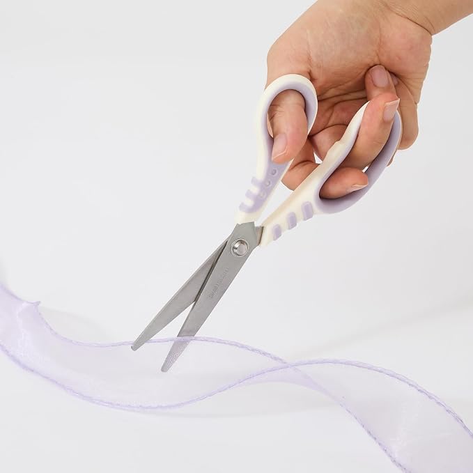 Purpose scissors kit with Box Cutter Retractable Crafts scissors with Ultra Sharp Blades and Comfort Grip Handles, Cute Box Cutters for Office, Home, Arts Crafts, Cartons, Cardboard, Paper