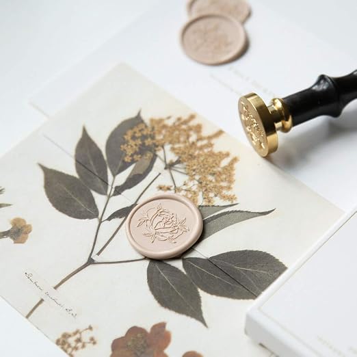 UNIQOOO Mailable Glue Gun Sealing Wax Sticks for Wax Seal Stamp - Nude, Earthy Neutural Tone, Great for Boho Wedding Invitations, Cards Envelopes, Snail Mails, Craft Project, Gift Ideas, Pack of 8