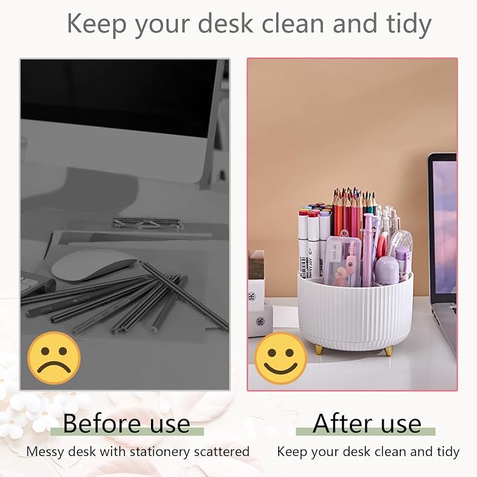 Office Supplies, White Desk Accessories,Desk Organizer,Phone Stand,Scissors,Stapler,Tape Dispenser,Binder clips,Staples,staple remover,Sticky Notes,Index Tabs,Clear Tape,Mini Box Cutter,Cool Pen.16pcs