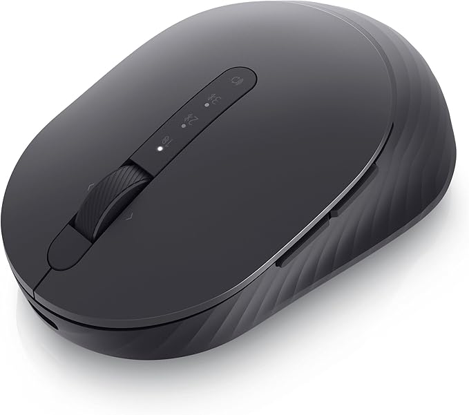Dell MS7421W Premier Rechargeable Wireless Mouse - Bluetooth 5.0/2.4GHz Radio Frequency Connectivity, Optical LED Sensor, Mechanical Scroll, 7 Buttons, Programmable, Adjustable DPI - Graphite Black
