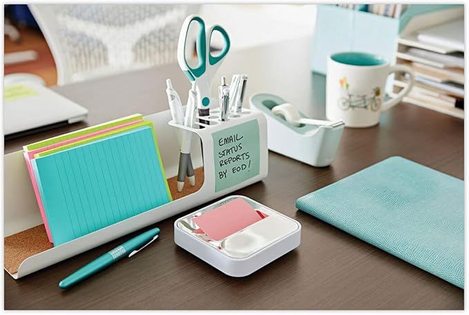 Post-it Pop-up Notes, 12 Sticky Note Pads, 3 x 3 in., School Supplies, Office Products, Accordion Sticky Notes Work with Pop-Up Note Dispenser, Beachside Café Collection, Alternating Colors