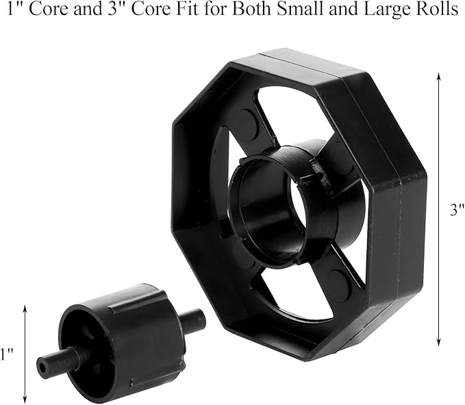 Suwimut 3 Pack Desktop Tape Dispenser Holder with 1 Inch Core and 3 Inch Core, Tape Roll Dispenser Desk Tape Dispenser with Weighted Non-Skid Base for Office Home School (Tape not Included)
