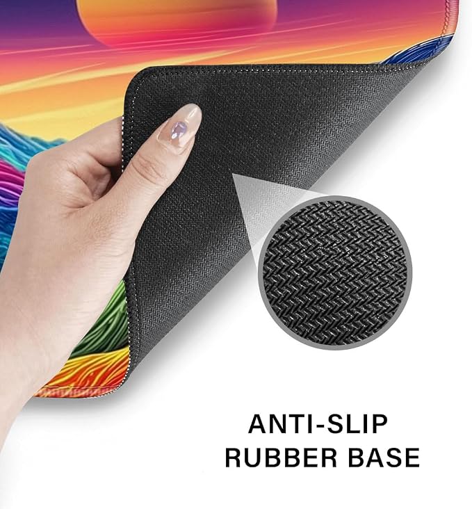 Desk Pad and Keyboard Wrist Rest, Large Mouse Pad + Keyboard Pad+Mouse Wrist Support, Non-Slip Desk Mat Protector for Office, Home 31.5×11.8 Inches Dazzling Galaxy