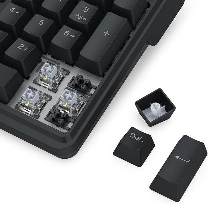 Redragon K762 PRO Wireless 104-Key Gasket Gaming Keyboard, Screen & Knob | Easy-Control LED Info Display, 0-Delay Tri-Mode, Cushioned 5-Layer Noise Dampening for Creamy Thocky Sound, Full-Size 104-Key