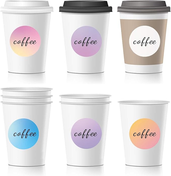 2 Inch Purple Round Thermal Sticker Labels, Self-Adhesive Circle Direct Thermal Labels, Multi-Purpose Roll Sticker Labels for DIY Logo Design, QR Code, Name Tag（ 600 Labels，1 Roll）