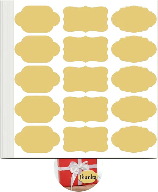 Label Stickers, Gift Tag Stickers, Name Tags, Self-Adhesive Writable All-Purpose Labels for Mason Jars, Canning, Bottles, Binders School Office Supplies, 450pcs