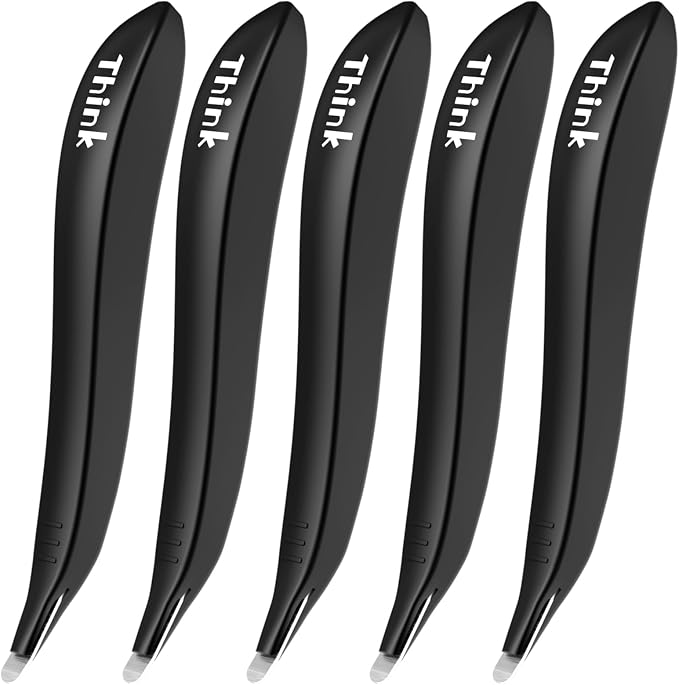 Magnetic Staple Remover 5 Pack, Pen-Shaped Staple Puller | Magnetic Pickup Grabs Staple, No-Tear Staple Removal, for School & Home Office, Black