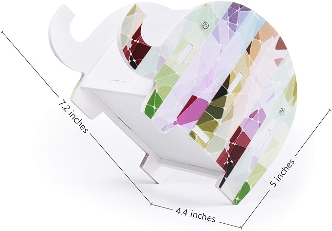 MOKANI Pen Pencil Holder for Desk Cute Elephant Gifts Desk Organizer Marker Makeup Brush Holders Workspace Organizers Office Decor Accessories with Phone Stand Christmas Gifts For Women Men Adults