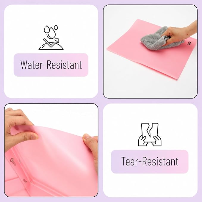 Mr. Pen- Plastic Folders with Pockets and Prongs, 5 Pack, Letter Size | Flexible Plastic Folders with Prongs