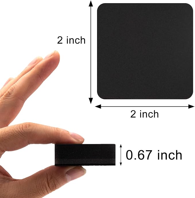 OWLKELA 30 Pack Whiteboard Eraser, Black | Magnetic, Washable and Reusable, Ideal for Magnetic Soft Whiteboard, Glass Whiteboard and Dry Erase Board