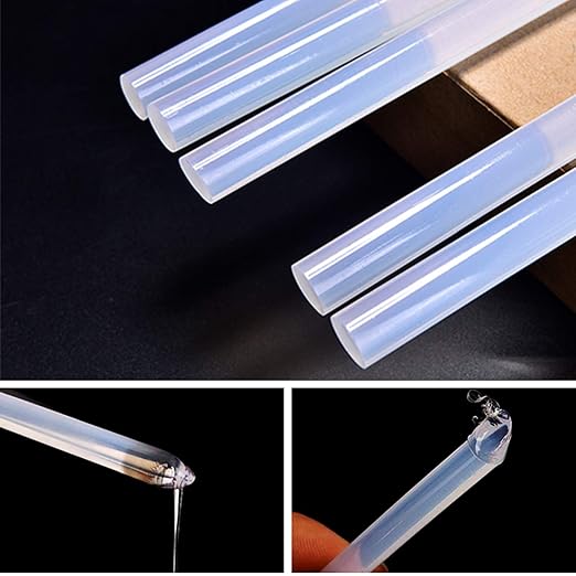 100 Pack Hot Glue Sticks Glue Sticks,Mini Hot Glue Sticks Clear Glue Glue Sticks for Glue Gun,Compatible with Industrial Glue Guns,No Ordor,Good Adhesion,Quickly Melt (4 Inches)
