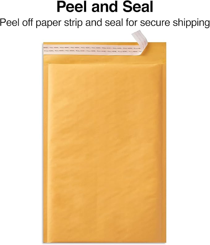 Staples Self-Sealing Bubble Mailers, #2 Size, 9.25x11 Inch, 25/Ctn | Cushioned protection for shipping fragile items and small packages.