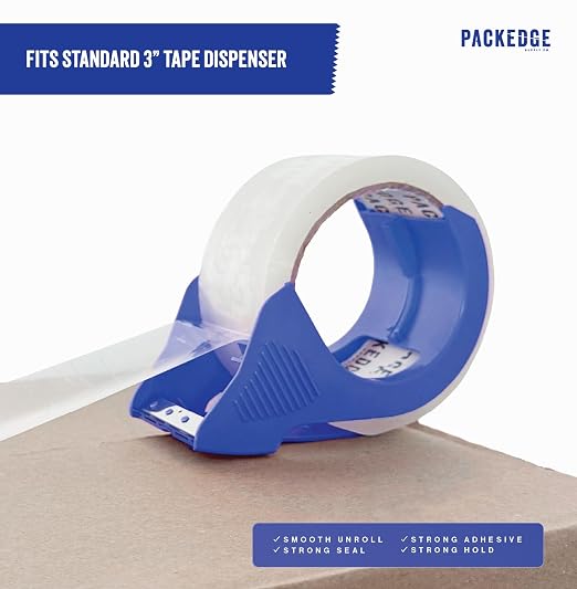 Packedge Clear Packing Tape, 12 Rolls, 1.88 in x 60 Yd Heavy Duty Shipping | 2.7 Mil Thick, 720 Total Yards. Ideal for Moving, Box Sealing & Storage. Strong Adhesion, No Residue, Tear-Resistant Design