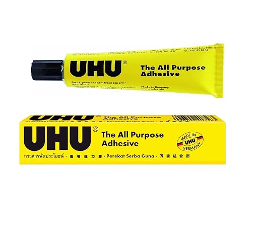UHU All Purpose Adhesive 20 ML Tube (Pack of 3) Transparent