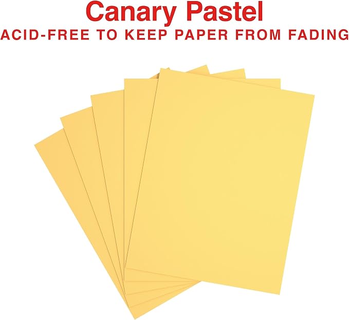 Staples Pastel 30% Recycled 8.5" x 11" Color Copy Paper, 20 Lbs., Canary, 5000 Sheets/Carton