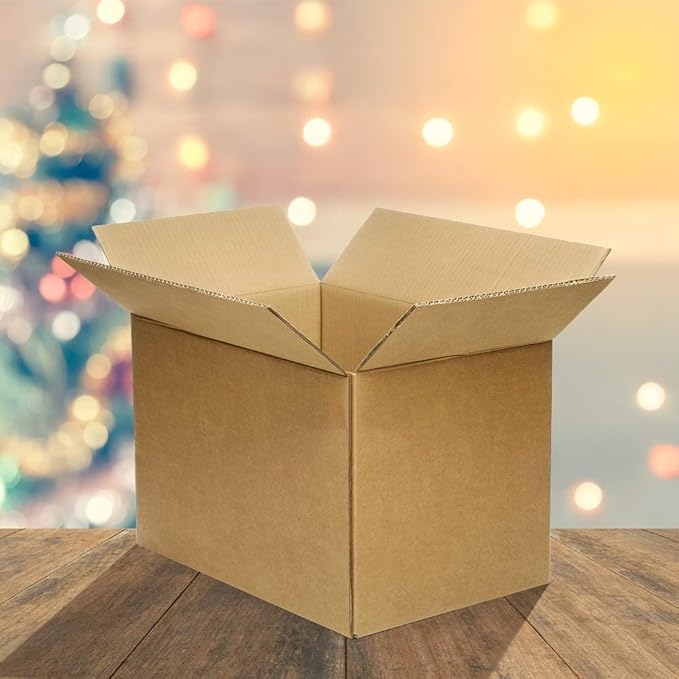 Small Shipping Corrugated Boxes 11x6x6 inches Mailers Packing Cardboard Moving Kraft Mailing Boxes Pack of 25