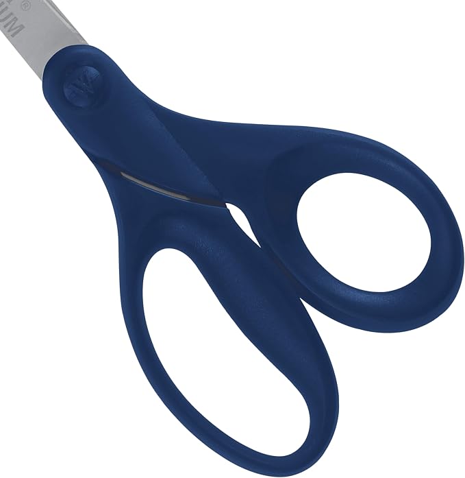 Westcott 17509 8-Inch Titanium Heavy-Duty Scissors, Navy