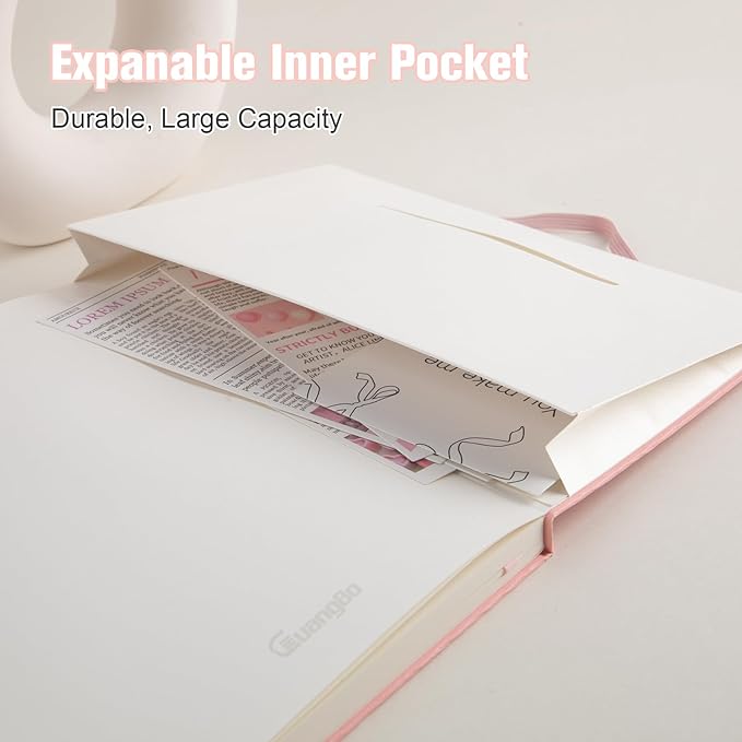 Lined Journal Notebook for Work with 160 Pages, 5.6" x 8" Hardcover Notebooks Journals Medium Size for Writing Women Men