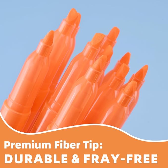 Cgerma Orange Highlighters, 36 Pack, Chisel Tip Highlighter Pack, Quickly Drying, Perfect for Students Kids Adults, Office, School, Classroom Supplies