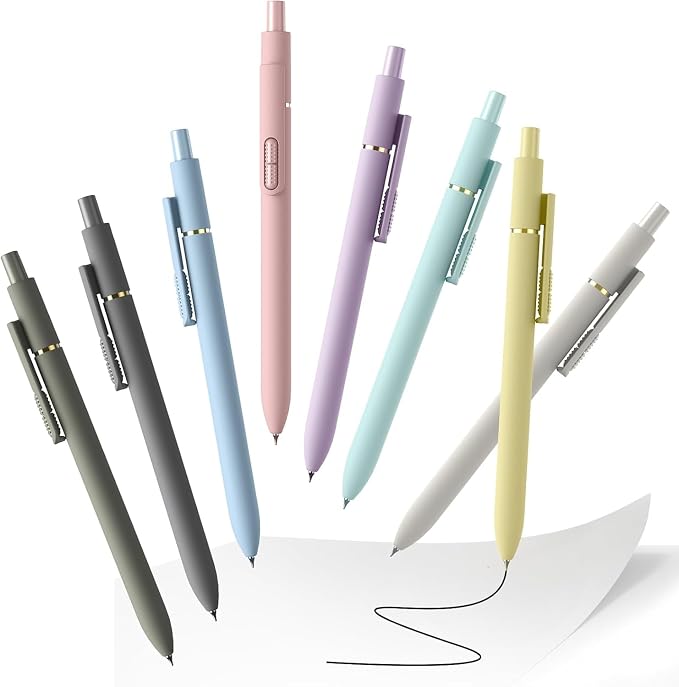 Hiacry 16 Pack Gel Pens, Quick-Dry Long Lasting Black Ink-0.7mm Fine Point | Smooth Writing Fidget Pens, Stress Relief, No Smear, No Bleed, Journaling,Note Taking, Work, School,Office, Students & Adults