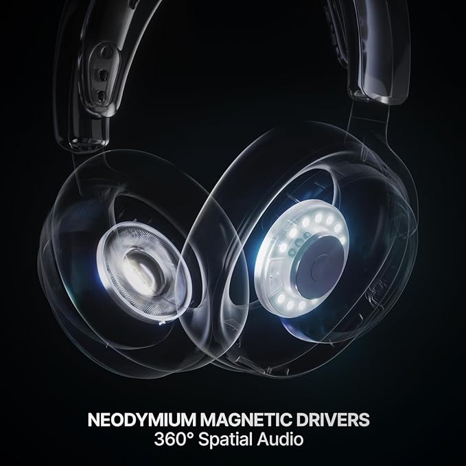 SteelSeries Arctis Nova 7X Wireless Gen 2 Gaming Headset - Real-Time App Control, 50+ HR Play, Neodymium Drivers, Mix 2.4GHz/Bluetooth, Xbox, PC, PS5/PS4, Switch 1/2, Mobile - Magenta