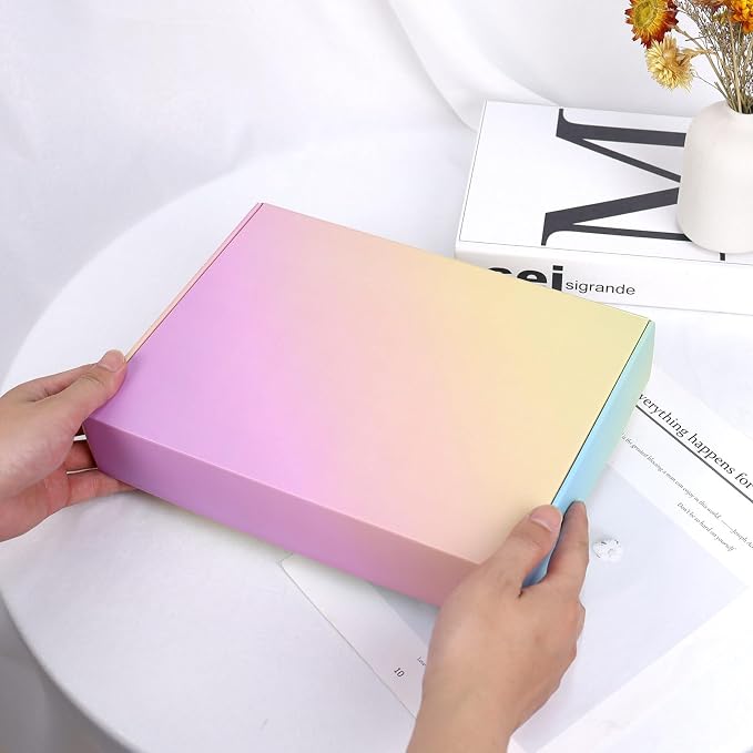 Shipping Boxes Small 7x5x2", 30 Pack Colorful Corrugated Cardboard Boxes, Mailer Boxes for Small Business Mailing Packaging