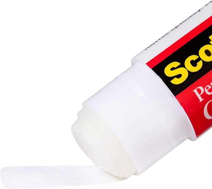 Scotch MMM600824S Permanent Glue Stick (Pack of 24), Clear