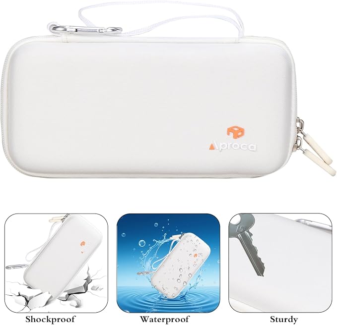 Aproca Calculator Case Compatible with Texas Instruments TI-84 Plus CE / TI-84 Plus / TI-83 Plus / TI-89 Titanium / TI-85 / TI-86 Color Graphing Calculator -White (Case Only)