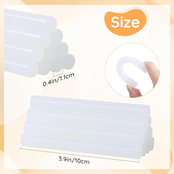 Glow in The Dark Glue Sticks Bulk, 36 Pack Sealing Wax Sticks for Stamp Seals Crafting DIY Art Gluing Project Low and High Temp Car Dent Repair Sealing, 4" Long x 0.43" Dia
