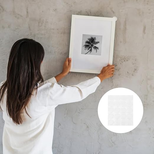30pcs Round Putty Stickers Made of Silica Gel for Wall Protection and Impact Absorption, Practical Round Gel Stickers for Office and Home Use