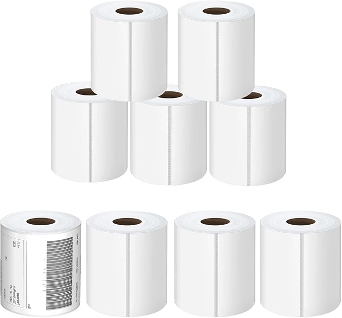 Thermal Labels 4x6 Roll - 10000 Labels, Industrial Labels Direct Thermal Perforated Postage Shipping Label for Rollo, Zebra, MUNBYN and Polono Thermal Printer (NOT for DYMO)