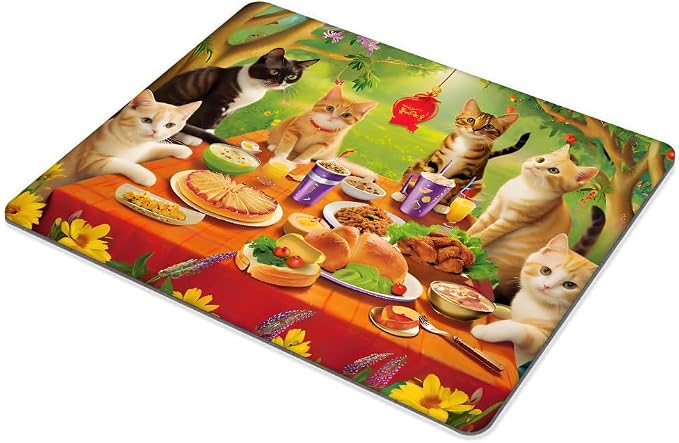 Kitten Party Mouse pad Customized Mousepad Non-Slip Rubber Base Mouse Pads for Computers Laptop Office Desk Accessories Mouse pad