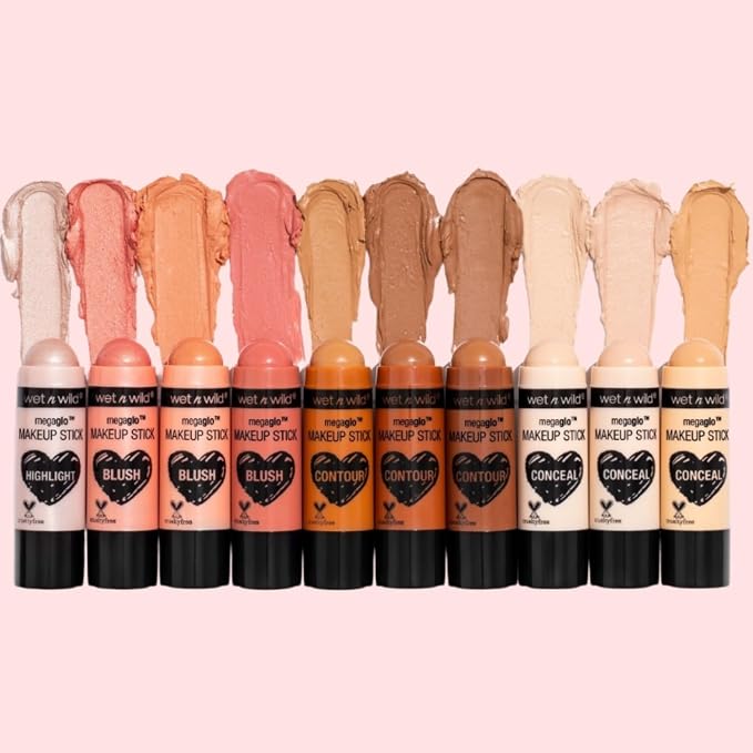 wet n wild MegaGlo Makeup Stick, Buildable Color, Versatile Use, Cruelty-Free & Vegan - Call Me Maple
